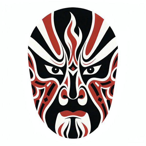 尉迟恭京剧脸谱